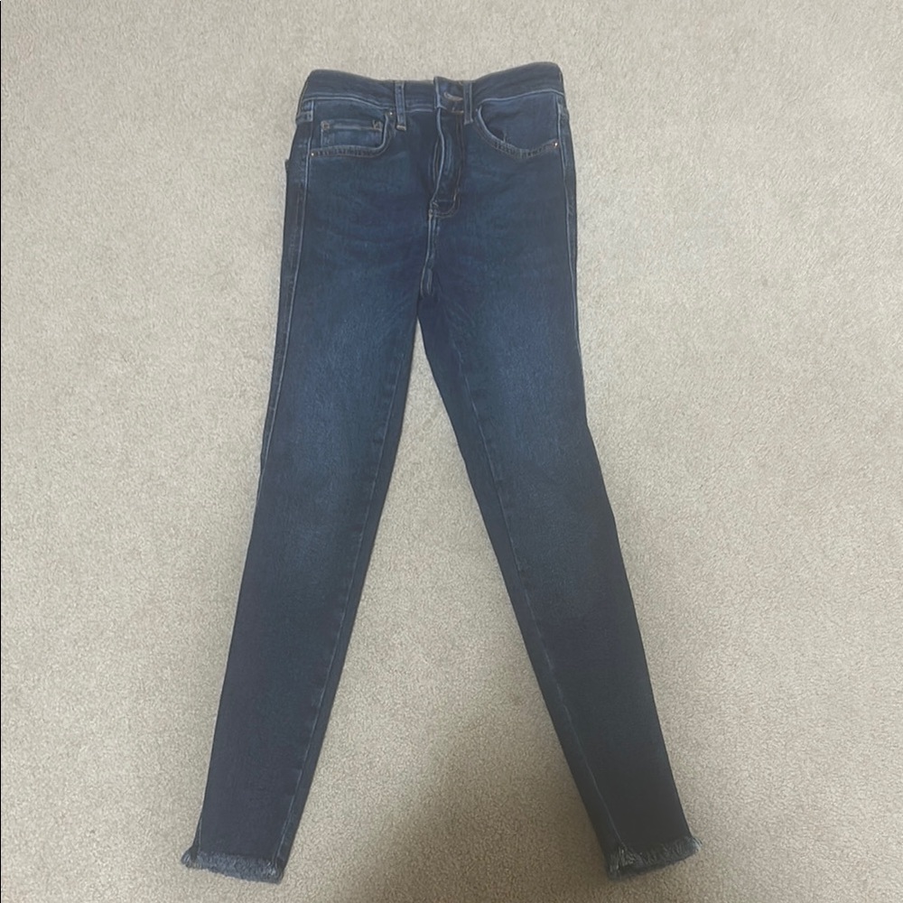 Free People Blue Skinny Jeans Classic Fit